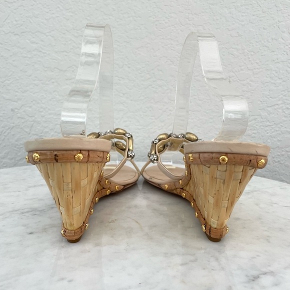 Giuseppe Zanotti Y2K Studded Wedge Sandals Size 41 - Picture 8 of 16